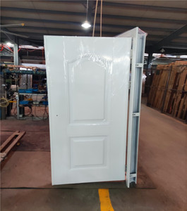 Puerta de Entrada de Acero de 36 X 80 y Puerta Principal de Acero Moderna para Exteriores Residenciales para el Mercado de Bahamas - Product Image 2