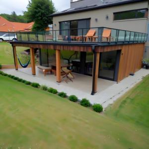 Solution <span class=keywords><strong>moderne</strong></span> intégrée pour maison minuscule Estates préfabriquées pour le glamping avec cabine et tente dôme Matériau <span class=keywords><strong>en</strong></span> acier et configurations de salle de bain - Product Image 3