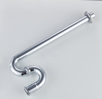Nouveaux accessoires de salle de bain : Siphon en S pour eaux usées, tuyau de vidange, siphon en P, siphon bouteille pour lavabo, filtre de salle de bain G1-1/2"