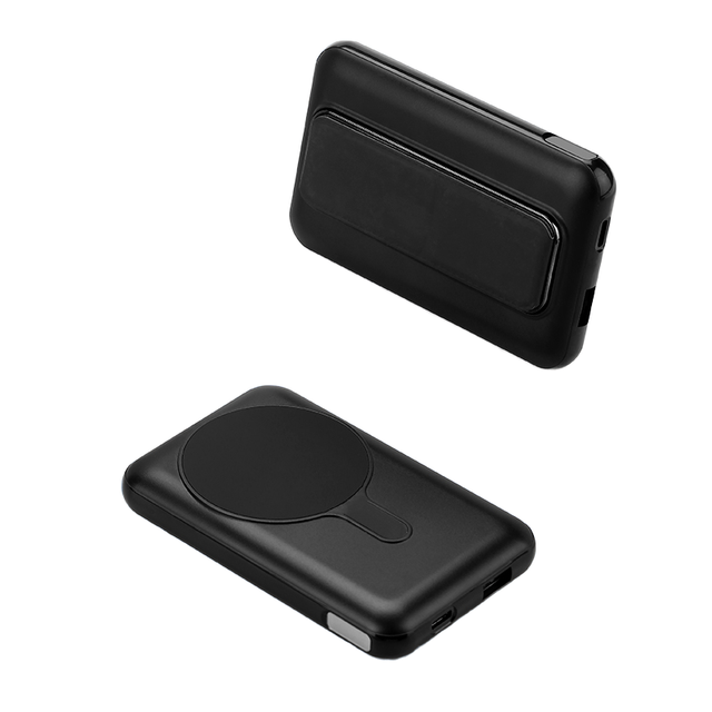 15W Wireless Magnetic Power Bank 10000mah With Digital Display Folding Phone Holder Battery Pack PD 20w Fast Charging