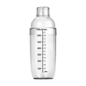 Transparent Scale Line Food-grade Resin Bar Cup Plastic Cocktail Shakers Cup
