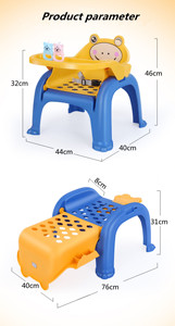 Hộ gia đình ultility trẻ em của ăn uống ghế tắm bảng bé dầu gội Ghế trẻ em phần còn lại công cụ 3 trong 1 vật liệu an toàn cho 1-7 tuổi - Product Image 4