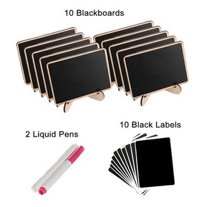 Perfect Erasable Rectangle Chalk Boards for Menu on the Table Best <strong>Mini</strong> Blackboards <strong>Mini</strong> Chalkboard Signs with Stand - Product Image 4