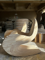 Canapé unique de luxe sur mesure, siège moderne modulaire en bois massif, artisanat, fauteuil de loisir individuel, meubles d'art résidentiels