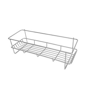 Kitchen <b>Towel</b> Storage Rack <b>Standing</b> Type Double Tier Stainless Steel Waterproof Modern Countertop Multifunctional - Product Image 1