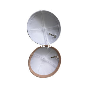 Resure Wildleder Kippah Hut Muslim Yamulka Benutzer definiertes Logo Wildleder Kippot Jüdische Kippah <span class=keywords><strong>Cap</strong></span> Denim Judaica Israel Kipot - Product Image 6