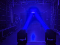 Projecteur à tête mobile double face 4x60W RGBW 4-en-1 à LED pour effets de scène, idéal pour DJ, discothèques, événements, spectacles, clubs et bars