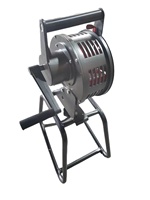 Alarme d'attaque aérienne manuelle à manivelle, support de montage, son puissant, en métal, portable, sirène