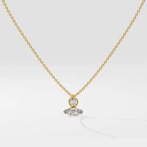 Collar con Colgante <span class=keywords><strong>de</strong></span> <span class=keywords><strong>Corazón</strong></span> y Circonitas Geométricas en <span class=keywords><strong>Acero</strong></span> Inoxidable Chapado en Oro <span class=keywords><strong>de</strong></span> 18K para Mujer - Regalo <span class=keywords><strong>de</strong></span> Lujo para Bodas y Aniversarios - Product Image 6