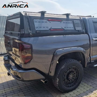 Couverture de benne de pick-up 4x4 en aluminium, type hardtop, coque de camping universelle, compatible avec les rails de toit, panneaux MOLLE, personnalisable