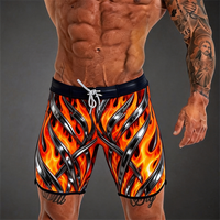 Shorts de compétition de fitness personnalisés, grande taille, légers, à séchage rapide, imprimés, pour les concours de musculation, shorts de physique pour hommes
