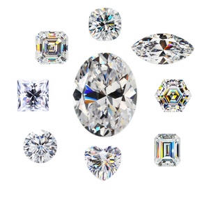 Venta al por mayor GRA Certificado Moissanite Forma de corte ovalado Diamante D EF GH <span class=keywords><strong>IJ</strong></span> Color 2x4mm 5x7mm Moissanite blanco - Product Image 1