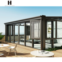 HANNOVER Serre moderne personnalisée en aluminium insonorisation et isolation thermique en plexiglas impact des ouragans gazebo véranda