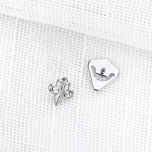 Ciyi ASTM F136 Titanio Grado F136, Joyería Corporal Unisex con Zirconia Engastada en Bisel en Forma de Estrella Estilo Vintage, Piercing Labial con Rosca Interna - Product Image 4