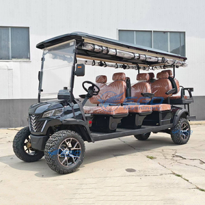 Voiturette de golf électrique noire à quatre rangées personnalisable, chariot de chasse de luxe, voiturette de loisirs, très vendue par les fabricants chinois - Product Image 5