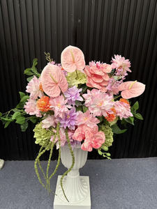 Su misura di colore tropicale Design naturale fiore di nozze centrotavola artificiale Anthurium composizione floreale per la decorazione della tavola - Product Image 4