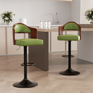 Dual Color Modern Height Adjustable Swivel Durable Material Steady <b>Bar</b> Stool Kitchen Counter <b>Chair</b> for Home <b>Bar</b> - Product Image 1