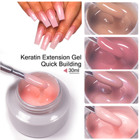 KODIES GEL Gel de construction pour ongles Kerain 30g, Gel acrylique camouflage, Colle de manucure pour extension en résine, Marque privée/Logo personnalisé