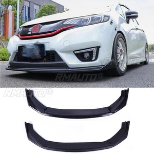 ลิ้นกันชนหน้ารถยนต์ สีดำเงา สำหรับ Honda Fit ปี 2014-2017 ชุดแต่งกันชนหน้า อุปกรณ์ป้องกันกันชน ชุดแต่งรถยนต์ - Product Image 1