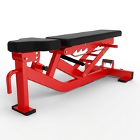 Banc de musculation réglable à charge de poids avec pieds en acier pour usage commercial en intérieur