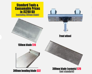 Removedor de Pisos Hidráulico JS280, Máquina para Raspar Pisos, Removedor de Alfombras y Madera, Eliminador de Vinilo y Epoxi - Product Image 4