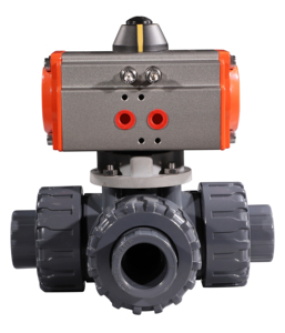 Van Bi Hoạt Động Bằng Khí Nén <span class=keywords><strong>2</strong></span> Inch COVNA, Van Bi Hoạt Động Bằng PVC True <span class=keywords><strong>Union</strong></span> 3 Chiều Với Thiết Bị Truyền Động Bằng Khí Nén - Product Image 5