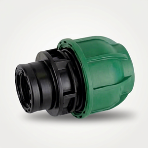 Raccord femelle compressé en PP vierge SAP 32*1 pour tuyaux PE/HDPE, garantie 3 ans, usage irrigation agricole - Product Image 1