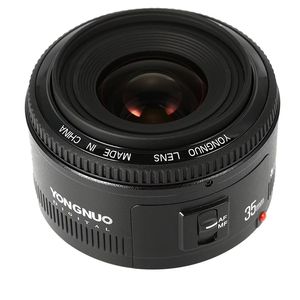 Lente Yongnuo de 35 mm de Fotograma Completo para Montura EF, Enfoque Fijo, Gran Angular, F2.0, 52 mm para / 600D 60D 5DII 5D 500D <span class=keywords><strong>400D</strong></span> - Product Image 2