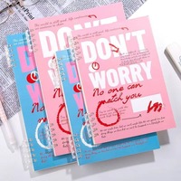 Recharges pour carnet à 6 anneaux A5/B5, couverture en PP, pages lignées, personnalisables, pour étudiants et bureaux, design mignon