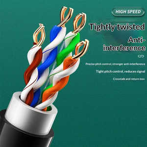 <span class=keywords><strong>Cable</strong></span> de Aluminio de Alta Conductividad Kneysum, de Ocho Núcleos, Par Trenzado, G652D, Impermeable, Resistente al Sol, CAT5 CAT5E CAT6 CAT6A 23AWG - Product Image 5