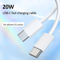 Kabel Data pengisian daya Cepat USB C, kabel Data pengisian daya cepat, USB C 20W, untuk iPhone 15/14/13/12 Pro Max Plus