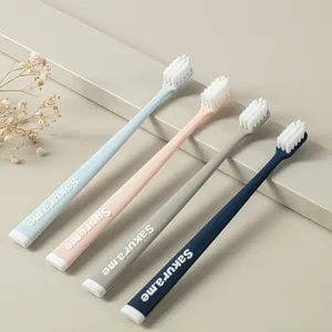 Travel Portable 2-Pack Customized Ultra Soft 10000 Toothbrush Adult Manual Toothbrush