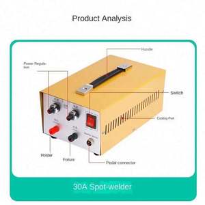 Soudeuse portative domestique 30A, machine à souder micro portative, soudeuse à points pour bijoux, soudeuses à arc manuelles pour métaux - Product Image 4