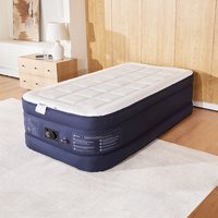 Lit matelas pneumatique matelassé simple en PVC portable Offre Spéciale Design moderne avec pompe intégrée pliable durable pour l'application de la chambre à coucher