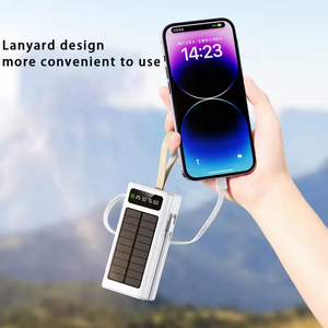 Banco <span class=keywords><strong>de</strong></span> Energía <span class=keywords><strong>Solar</strong></span> <span class=keywords><strong>de</strong></span> 30000mAh con Logotipo Personalizado, <span class=keywords><strong>Carga</strong></span> Rápida <span class=keywords><strong>de</strong></span> 22.5W, Batería Externa Portátil con Linterna LED para Camping, OEM - Product Image 6