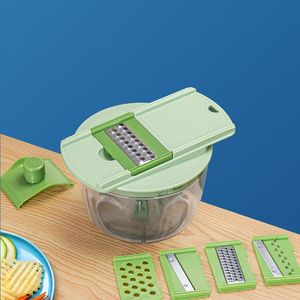 Hachoir à légumes Oignon Dicer avec plateau de récupération Extra Large Gadgets de cuisine Pare-chocs antidérapant Fonction autonettoyante Récipient alimentaire - Product Image 1