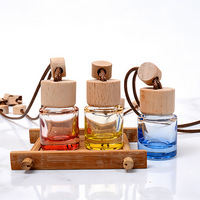 Flacon de parfum pour voiture en verre cristal coloré, 8 ml, diffuseur d'air frais pour la décoration intérieure de voiture, vente chaude
