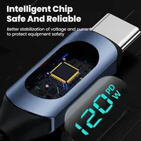 Câble de charge super rapide USB Type C 120W 5A, gaine en PVC, matériau TPE, pour smartphone, ordinateur portable, imprimante