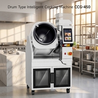 Robot de cuisson commercial en acier inoxydable alimenté par l'IA, 2,5 kg, cuiseur électrique autonettoyant pour la restauration centralisée