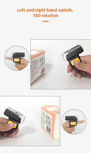 Lecteur de codes-barres portable N500 mains libres à porter sur le doigt, scanner de codes QR 2D pour la picking et la numérisation des stocks en entrepôt intelligent - Product Image 3