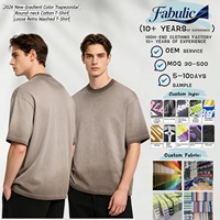 Herren Vintage T-Shirts aus Gewaschener Baumwolle, Hochwertige Weiße Blanko-Shirts mit Individuellem Logo, Großhandel vom Hersteller