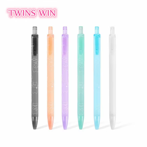 Çin'de yapılan fantezi reklam kırtasiye toptan yeni varış okul moda renkli plastik jel mürekkep kalemi - Product Image 4