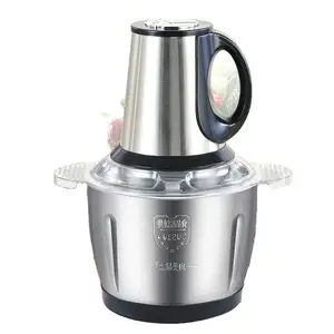 Điện xử lý thực phẩm đa chức năng, chopper 12 trong 1 Slicer 4 hộ gia đình bột mịn Máy xay thịt nhỏ/