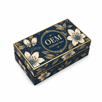 Caja de Regalo Rígida de Lujo con Impresión Personalizada, con Laminado Mate y Grabado en Relieve, para Empaque de Sets de Cosméticos y Cuidado de la Piel