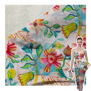 Tela de <span class=keywords><strong>lino</strong></span> estampada digital para <span class=keywords><strong>ropa</strong></span>, suave, personalizada, verano, 100% - Product Image 1