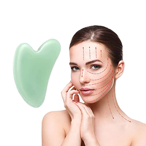 100% naturale quarzo rosa Gua <span class=keywords><strong>Sha</strong></span> strumenti personalizzati Gua <span class=keywords><strong>Sha</strong></span> pietra rullo massaggiatore viso Guasha strumento di massaggio - Product Image 2