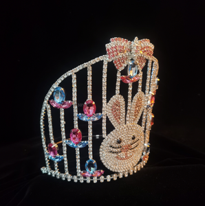 Beauté Pâques Lapin Diadème Magnifique Oeuf Strass Lapin Pageant <span class=keywords><strong>Couronne</strong></span> - Product Image 3