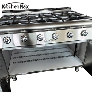 Cocina Comercial KitchenMax de Acero Inoxidable con 6 Quemadores |   Diseño Independiente que Ahorra Espacio para Cafeterías, Bistrós y Servicios de Catering - Product Image 4