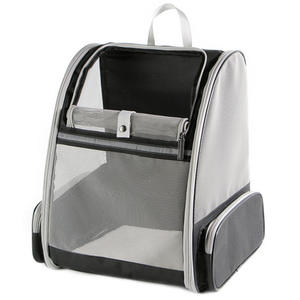 กระเป๋าเป้สะพายหลังใส่แมวอ็อกซ์ฟอร์ดสะพายไหล่สองข้างแบบพกพาระบายอากาศได้กระเป๋าใส่สัตว์เลี้ยงกลางแจ้งแบบพับได้ - Product Image 3