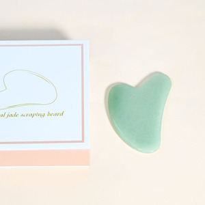 Herramienta de Masaje de Piedra de Terapia de Acupuntura SPA de Jade Aventurina Natural y Cuarzo Rosa con Bolsa de Masaje Facial Jade <span class=keywords><strong>Guasha</strong></span> - Product Image 2